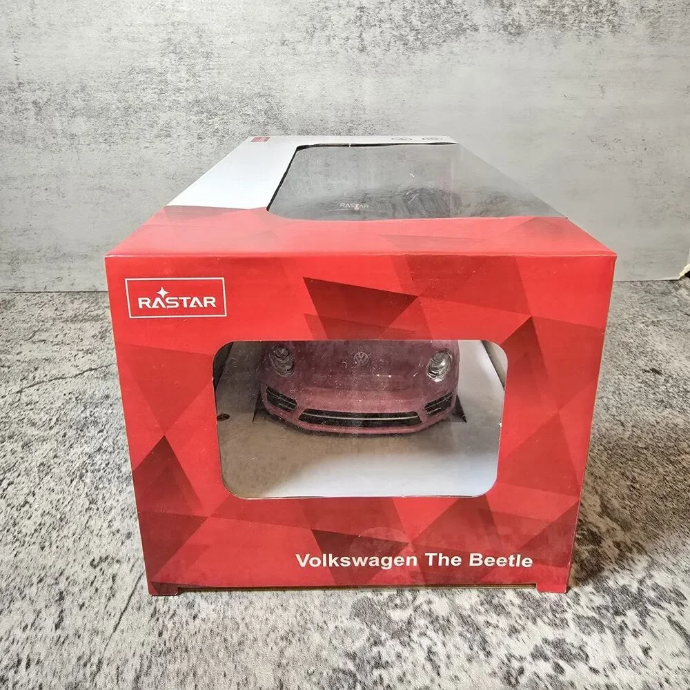 RASTAR Volkswagen Beetle RC Car Pink 1:24 Scale Remote Control Toy Car, R/C New